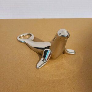 Vintage Silver-Plated Sea Lion Bottle Opener